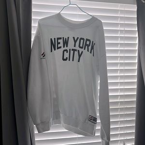 NYC Superdry White Crewneck - Worn only once. IN VERY GOOD CONDITION!!